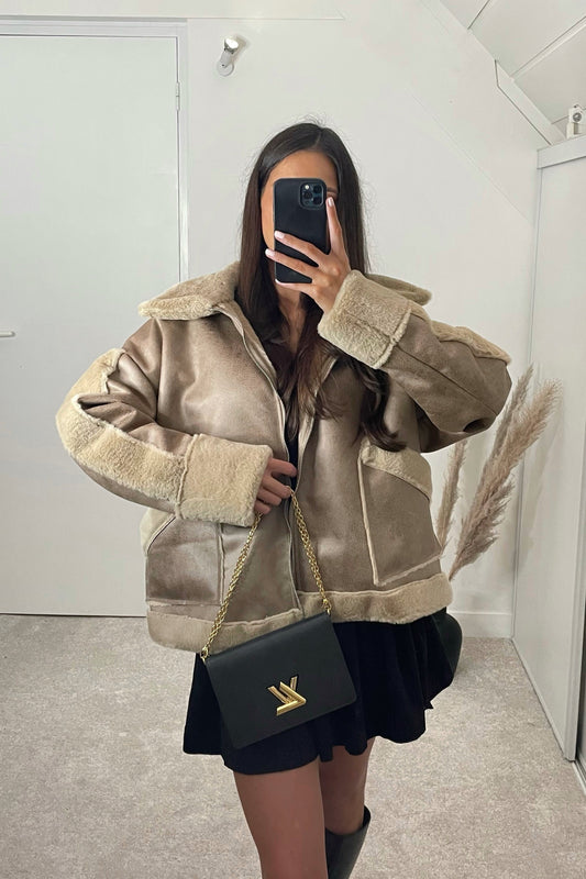 Blouson camel